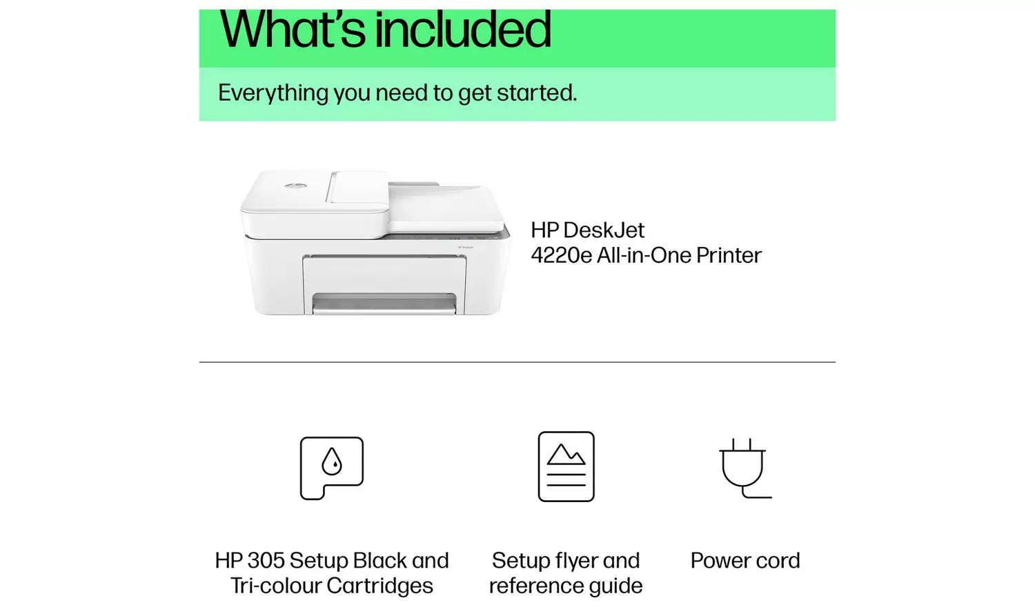 Impresora inalámbrica multifunción HP DeskJet 4220e | 588K4B